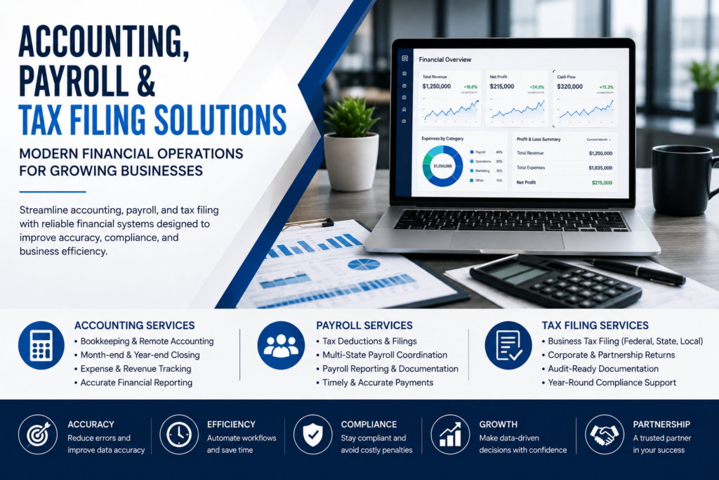 Accounting, Payroll & Tax Filing Solutions